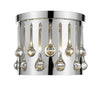 Oberon 3 Light Flush Mount in Chrome  Finish