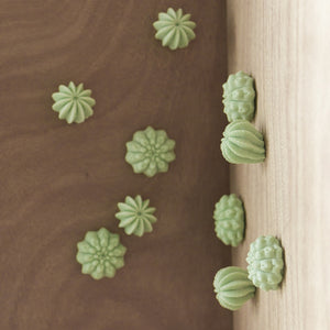 Wall Play, 'Cactus', dark green Set/2