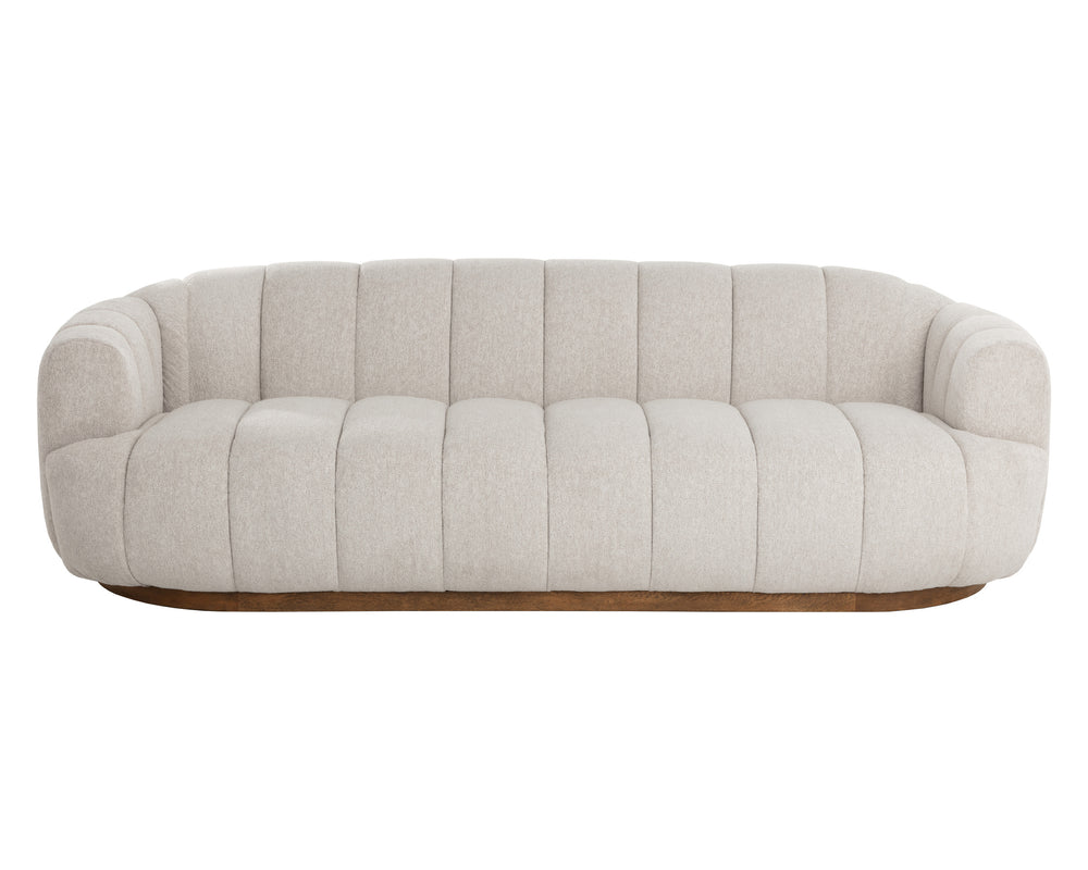 TADEO SOFA - WARM BROWN - DOVE CREAM