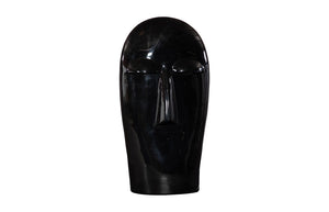 Emerging Face Sculpture, Gel Coat Black, Large