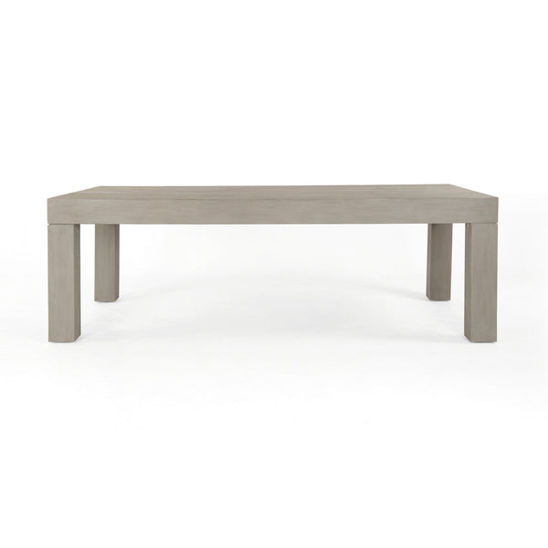 Sonora Outdoor Dining Table In 87" In Grey