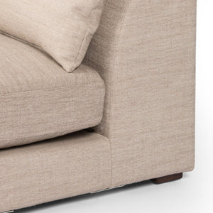 Sena Sectional In Alcala Wheat And Almond