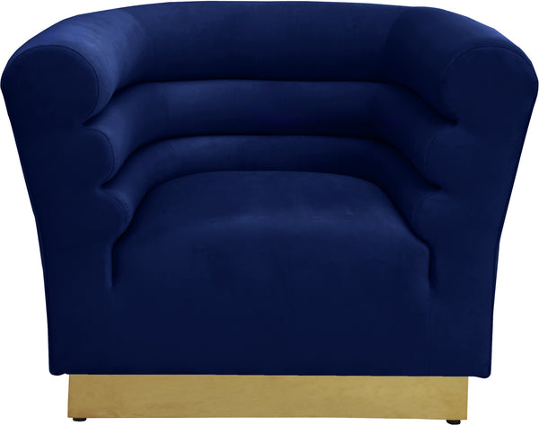 Clarence Chair In Navy Velvet