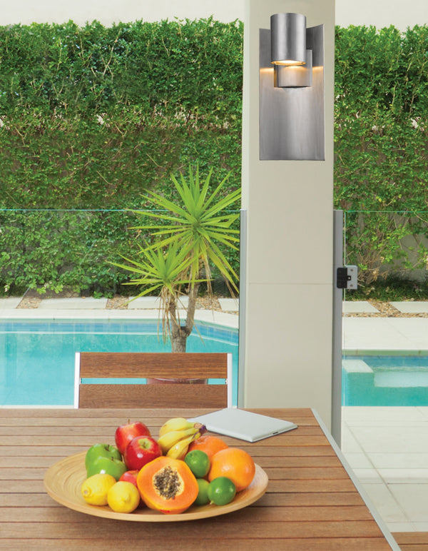 Amador  1 Light Outdoor in Silver Finish