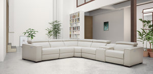 Killian Motion Sectional in Silver Grey