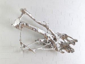 Root Wall Art, Silver Leaf, LG