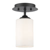 Bordeaux  1 Light Flush Mount in Bronze Finish