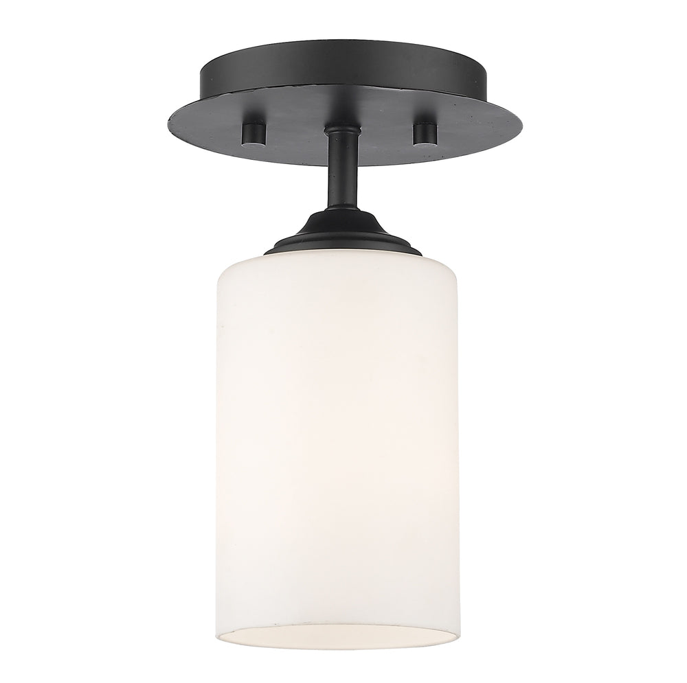Bordeaux  1 Light Flush Mount in Bronze Finish