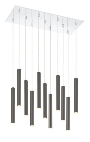 Forest 11 Light Island/Billiard in Chrome Finish
