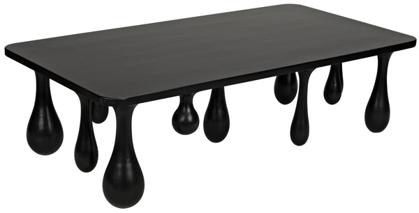 Drop Coffee Table, Hand Rubbed Black
