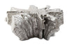 Freeform Coffee Table, Silver Leaf