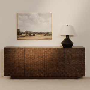 Moe's Easton Sideboard Brown with Textured Design