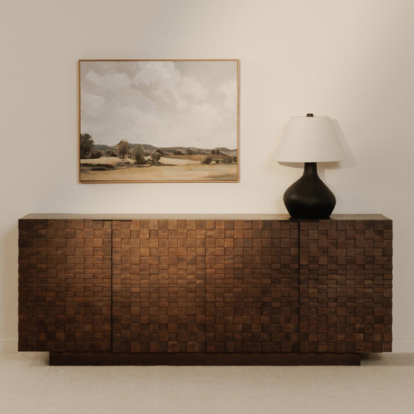 Moe's Easton Sideboard Brown with Textured Design