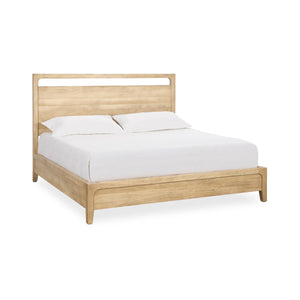 Laguna Solid Wood Bed with Cutout Headboard - Eastern King
