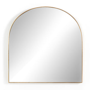 Georgina Wide Mirror In Polished Brass