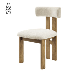 Hailey Boucle Dining Side Chair, Palladian Beige