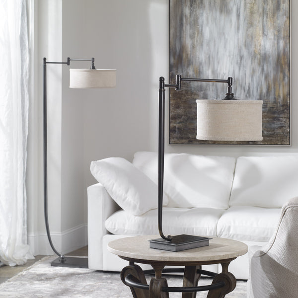 Lamine Dark Bronze Floor Lamp