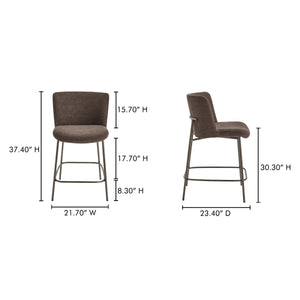 Moe's Early Counter Stool in Dark Brown