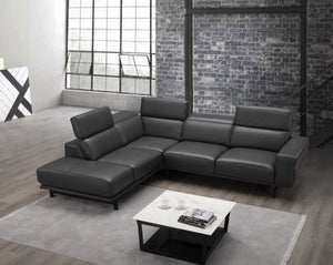Rayan Slate Grey Sectional in Left Facing
