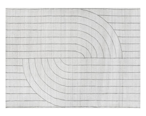 FEZ HAND-LOOMED RUG - IVORY / GREY - 9' X 12'