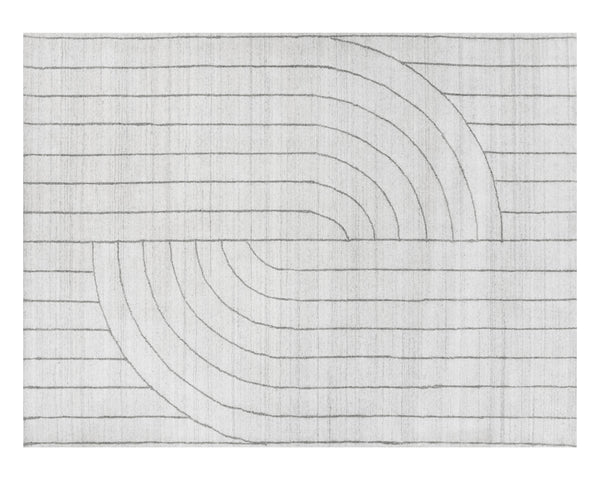 FEZ HAND-LOOMED RUG - IVORY / GREY - 9' X 12'
