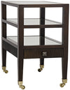 Lesly Side Table, Distressed Brown