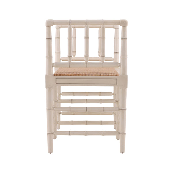 Cream Palm Bench