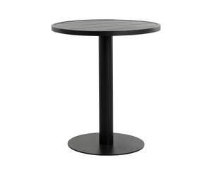 MERANO BAR TABLE - ROUND - BLACK