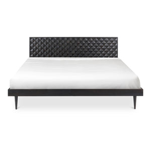 Moe's Pablo King Size Bed in Black Sheesham Wood