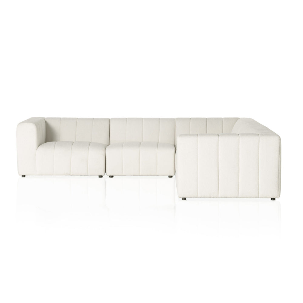 Langham Channeled 5-Piece Sectional - Fayette Cloud