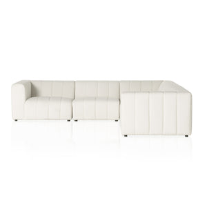 Langham Channeled 5-Piece Sectional - Fayette Cloud