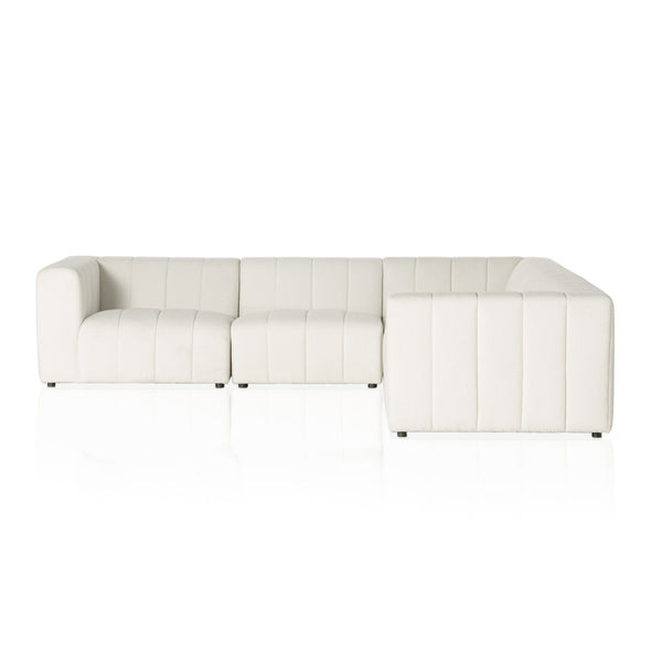 Langham Channeled 5-Piece Sectional - Fayette Cloud