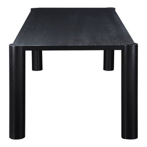 Moe's Post Large Dining Table in Black Oak