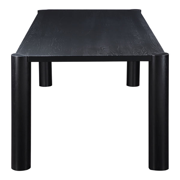 Moe's Post Large Dining Table in Black Oak