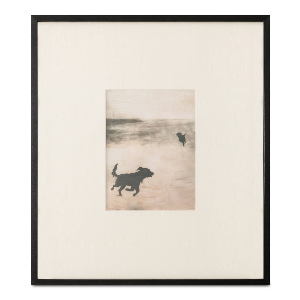 Moe's Strand 2 Framed Print with Wood Frame
