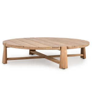 Aston Outdoor Round Coffee Table 65" Teak