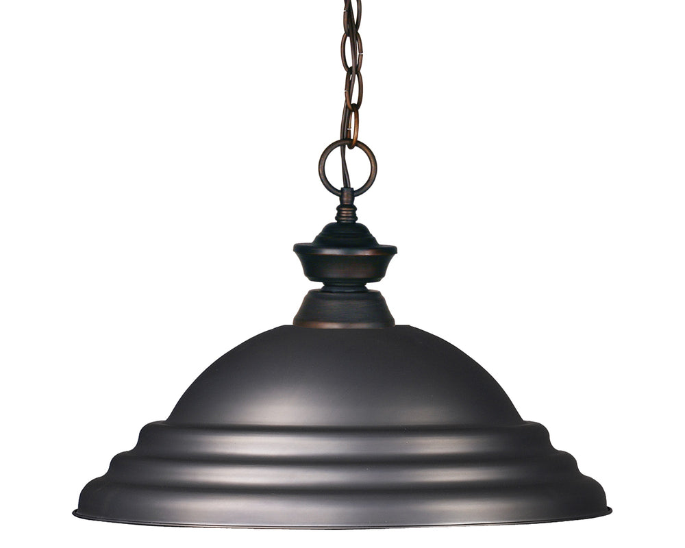 Riviera 1 Light Pendant in Olde Bronze Finish