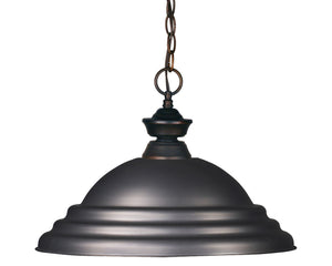 Riviera 1 Light Pendant in Olde Bronze Finish