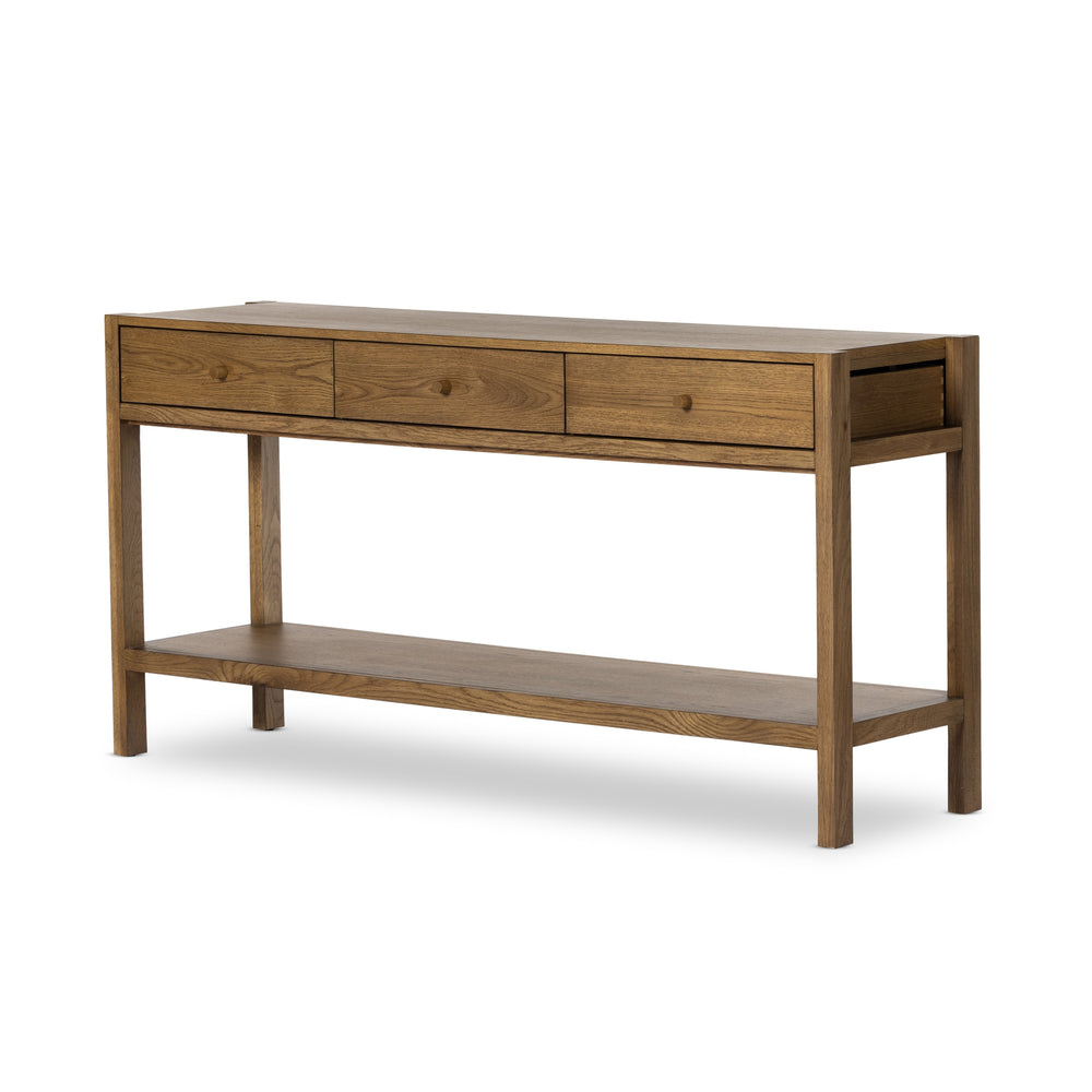 Meadow Console Table In Tawny Oak