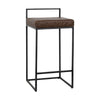 Belfort Leather Counter Stool - Cocoa Brown
