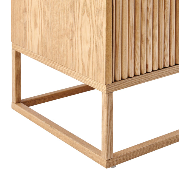 Ingrid KD Sideboard w/ 4 Doors, Natural 