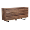 Moe's Bent Dresser with 6 Drawers in Acacia Wood