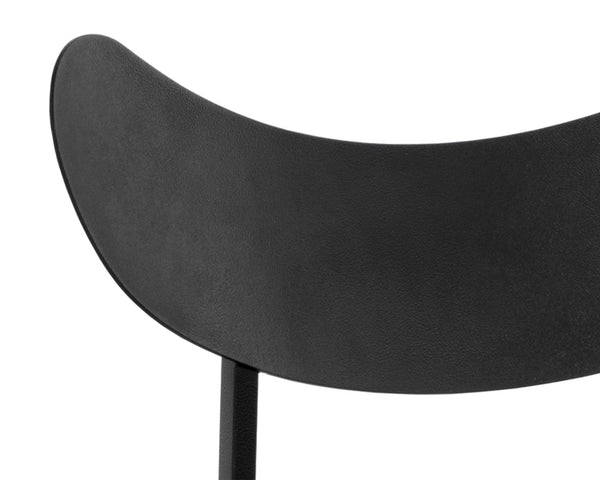 GIBBONS DINING CHAIR - BLACK - BRAVO PORTABELLA