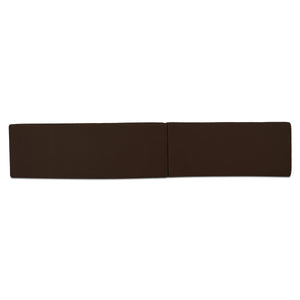 Naomi 2-Piece Wave Modular Sectional in Dark Brown