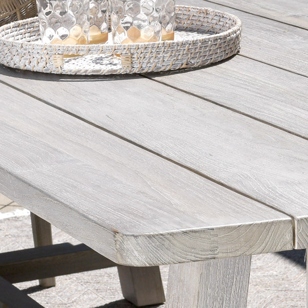Agnes Outdoor Rectangle Dining Table - Teak Gray