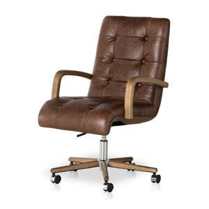 Luca Desk Chair In Sonoma Coco