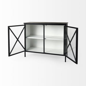 Aurelia Two Door Glass Cabinet