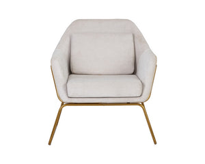 Watts Armchair - Gold - Polo Club Muslin / Bravo Cream