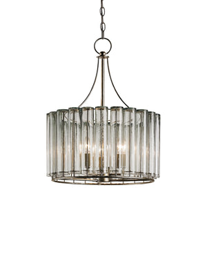Bevilacqua Small Chandelier In Silver Leaf