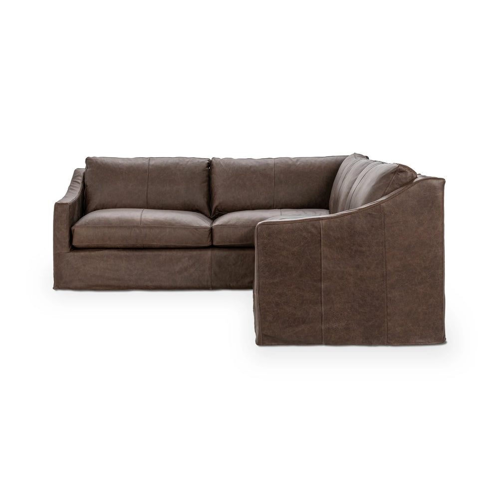 Kipton 2-Piece Sectional Sofa in El Paso-Brown